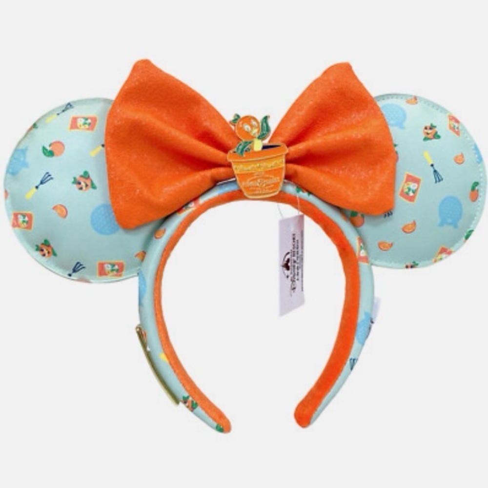 Disney Parks Orange Bird Loungefly Epcot Flower Garden Minnie Ears Headband